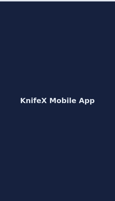 KnifeX mobile interface and game controls on a modern smartphone 2026