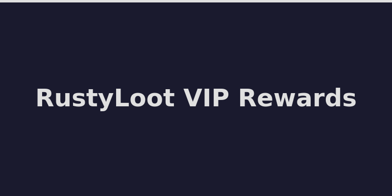 RustyLoot VIP loyalty program rakeback and level rewards