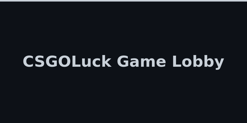 CSGOLuck games lobby with Case Battles and original titles 2026