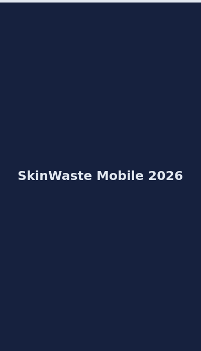 SkinWaste casino mobile interface on smartphone 2026
