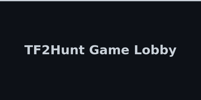 TF2Hunt game lobby with active King mode and Jackpot match list 2026