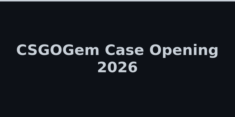 CSGOGem case opening game lobby with CS2 skin cases and drop odds 2026