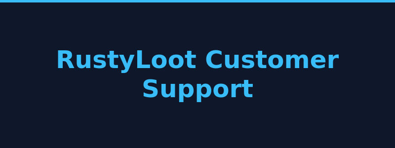 RustyLoot customer support live chat and ticket system