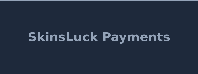 Available deposit and withdrawal methods at SkinsLuck including skins and crypto