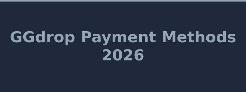 Available deposit and withdrawal methods at GGdrop including crypto and skins 2026