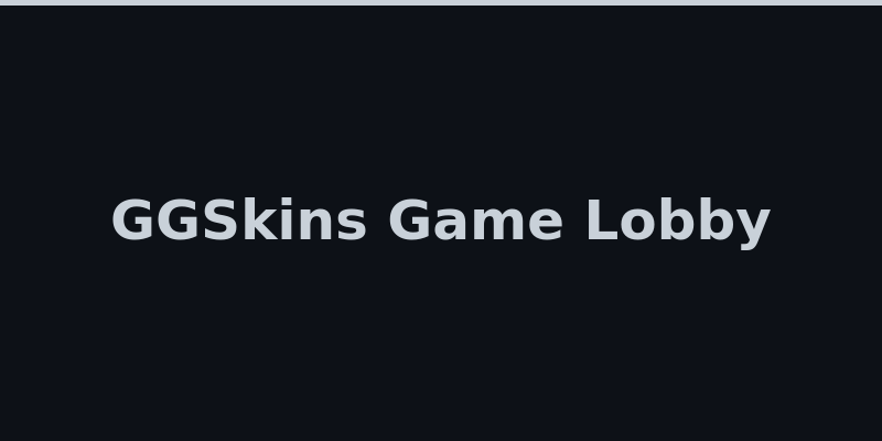 GGSkins game lobby with Case Battles and original titles 2026