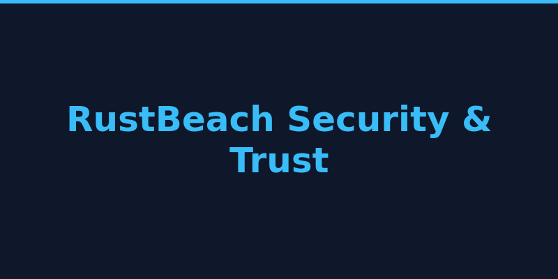RustBeach security features and platform trust overview 2026