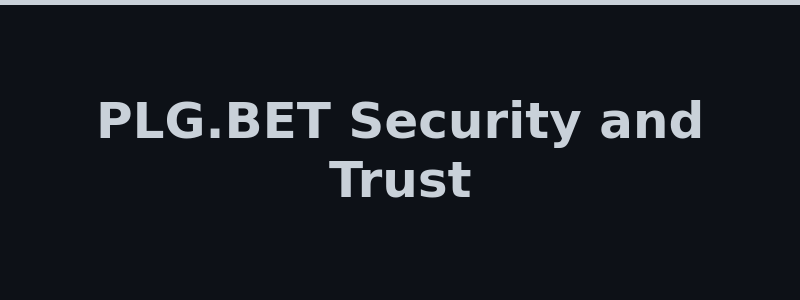 PLG.BET security provably fair gaming and trust overview 2026