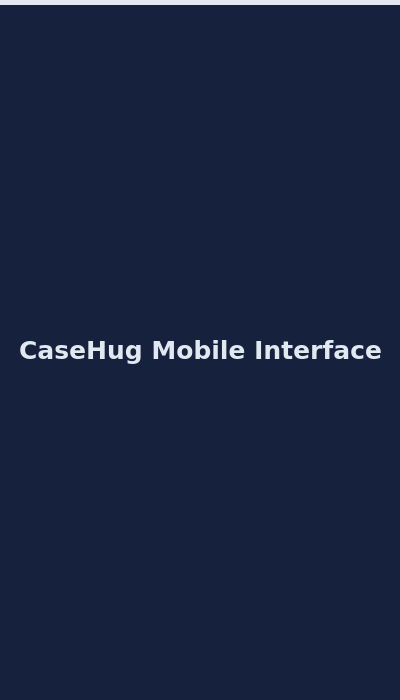 CaseHug mobile casino interface on smartphone screen 2026