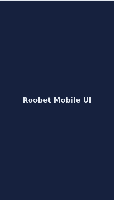 Roobet mobile casino interface on smartphone 2026
