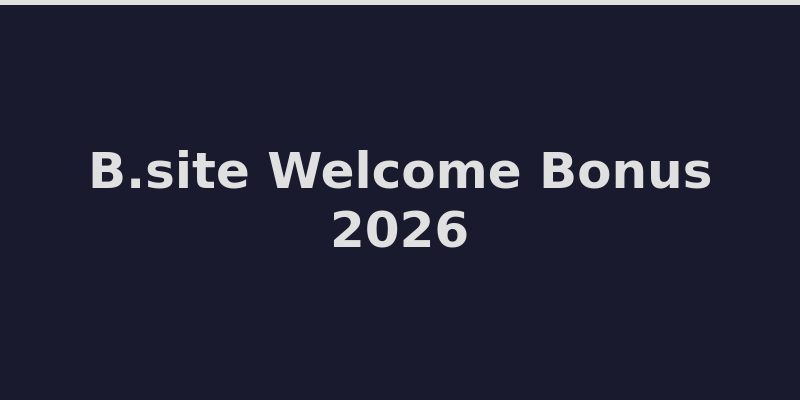 B.site casino welcome bonus offer and rakeback promotional details 2026