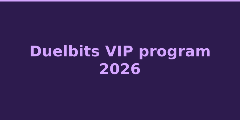 Duelbits VIP loyalty program tiers and rewards overview 2026