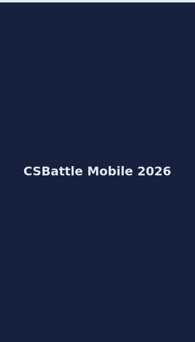 CSBattle casino mobile interface on smartphone 2026