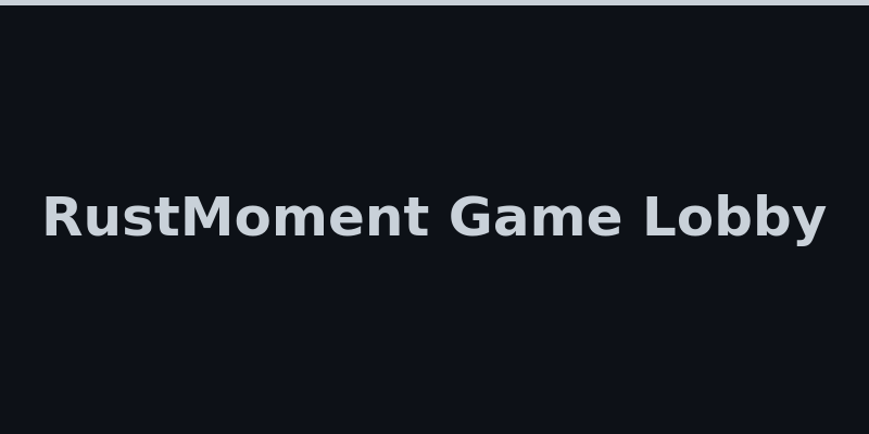 RustMoment slot games and game lobby screenshot 2026