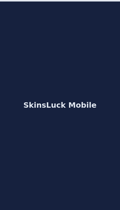 SkinsLuck mobile site interface and skin betting controls on smartphone 2026