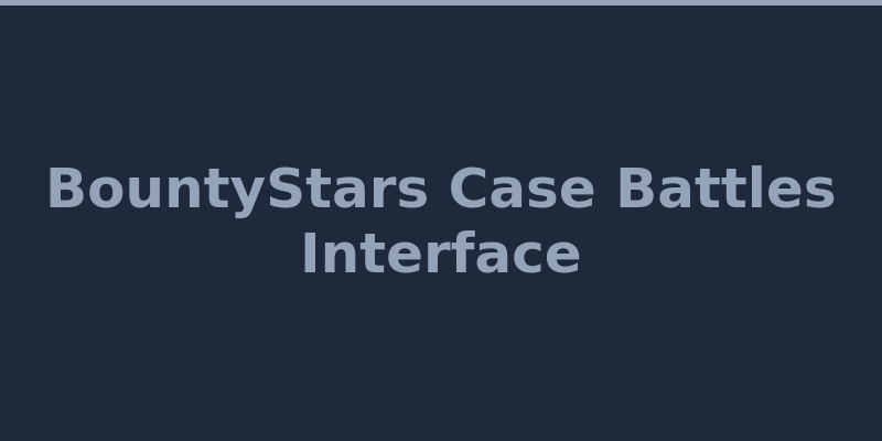 BountyStars Case Battles lobby with multiplayer interface 2026