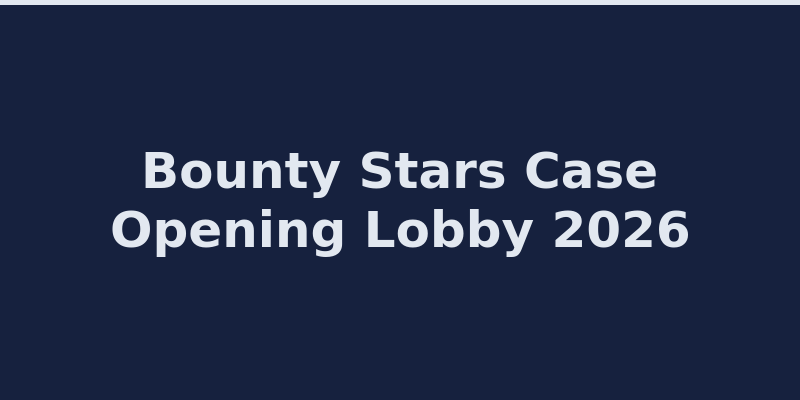 Bounty Stars case opening lobby with CS2 cases and rare skins 2026