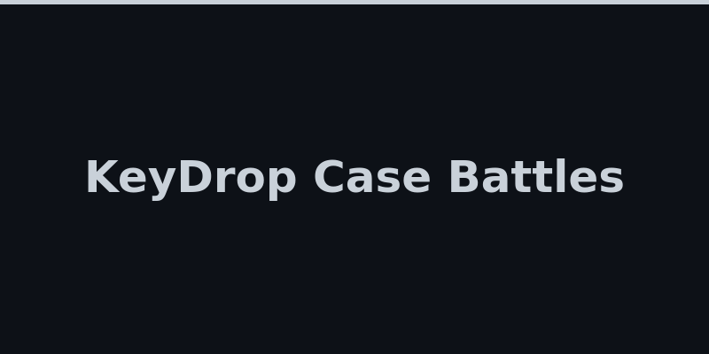 KeyDrop case battles lobby and skin upgrade game interface 2026
