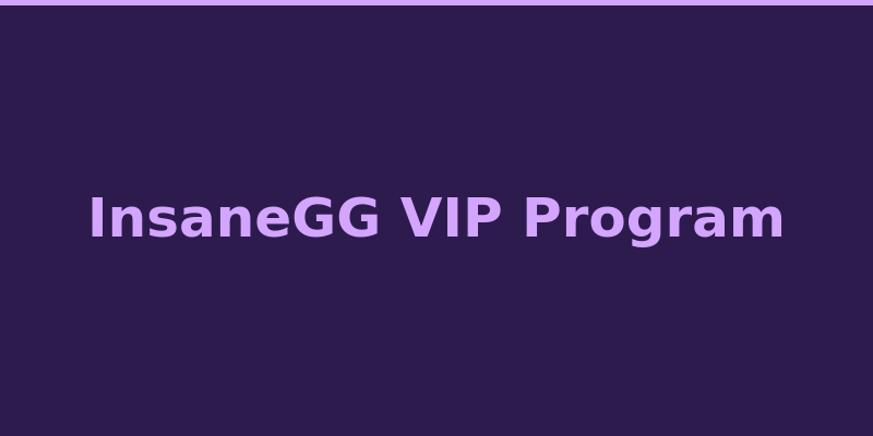 InsaneGG account levels and loyalty rewards overview 2026