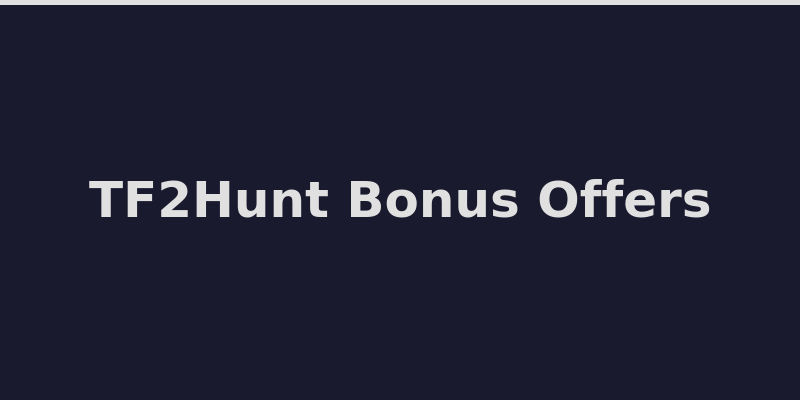 TF2Hunt welcome rewards including +5% deposit bonus and daily coin rain details 2026