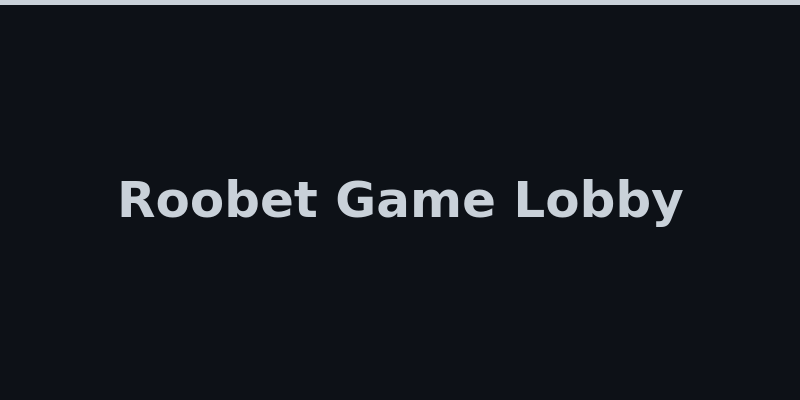 Roobet slot games and live casino lobby screenshot 2026