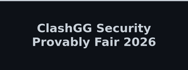ClashGG provably fair security system and SSL encryption details 2026