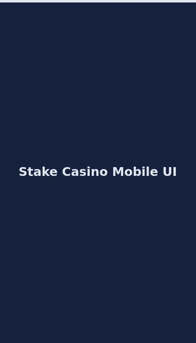 Stake Casino mobile interface on smartphone 2026