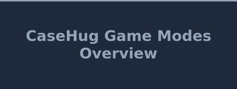 CaseHug game modes including case opening battles and upgrader 2026