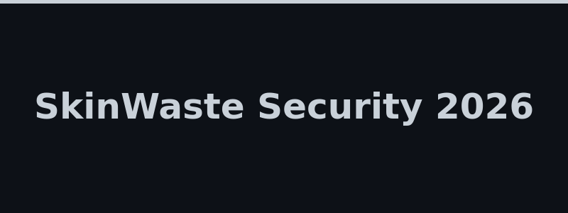 SkinWaste provably fair security system and SSL encryption details 2026