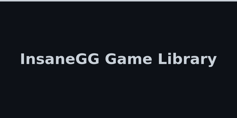 InsaneGG game library with original titles like Bingo and Plinko 2026