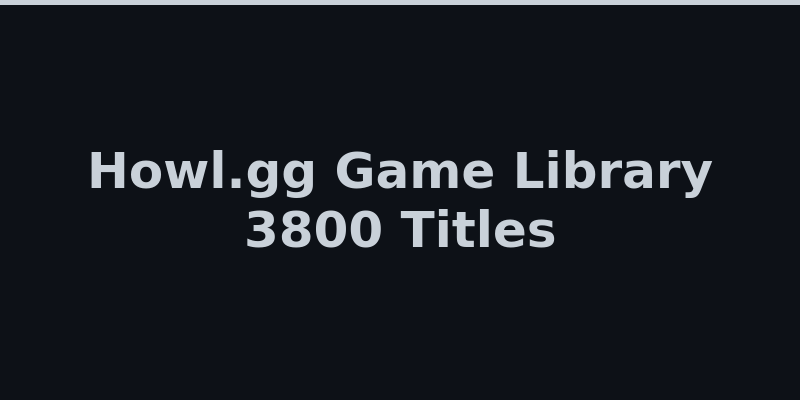 Howl.gg game lobby showing slots, Jackpot, Coinflip, and live casino 2026