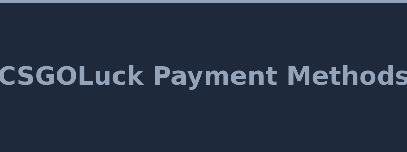 Available deposit and withdrawal methods at CSGOLuck including Visa and crypto