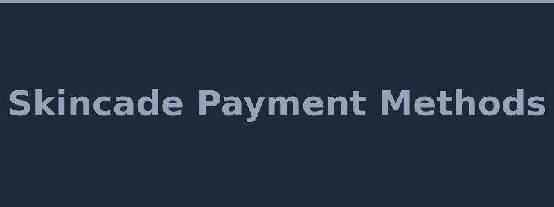 Available deposit and withdrawal methods at Skincade including skins and crypto
