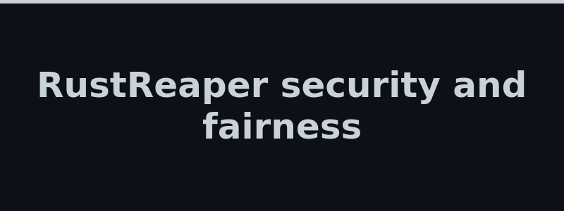 RustReaper provably fair security and trust overview 2026