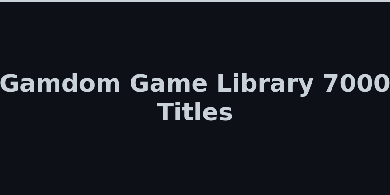 Gamdom game lobby showing 7,000+ slots, live casino, and original games 2026