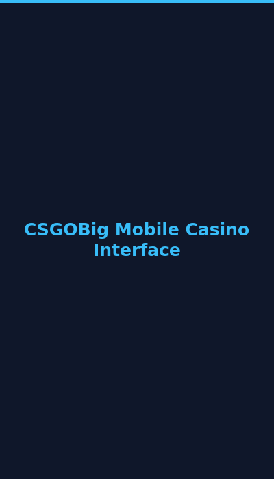CSGOBig mobile interface on smartphone showing roulette betting 2026