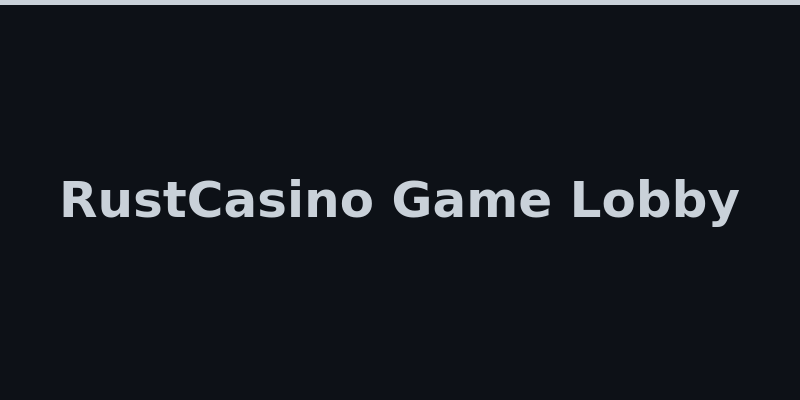 RustCasino game lobby with unique Rust skin cases and betting games 2026