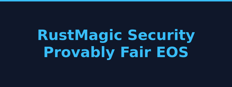RustMagic security features and provably fair EOS blockchain verification 2026