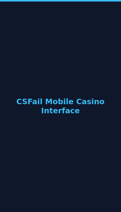CSFail mobile interface on smartphone showing crash betting 2026