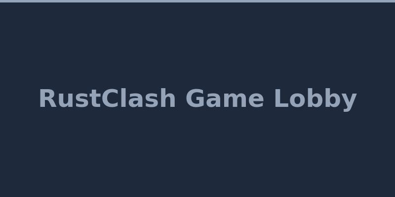 RustClash game lobby featuring case battles and upgrader 2026