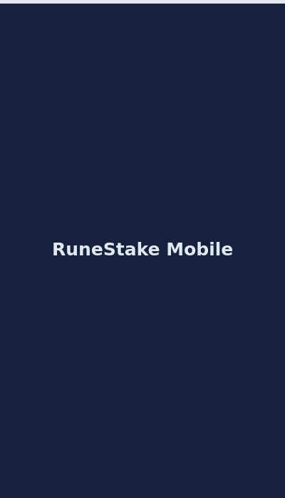 RuneStake mobile site interface and gold betting controls on smartphone 2026