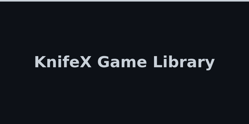 KnifeX game library with original titles and provably fair outcomes 2026