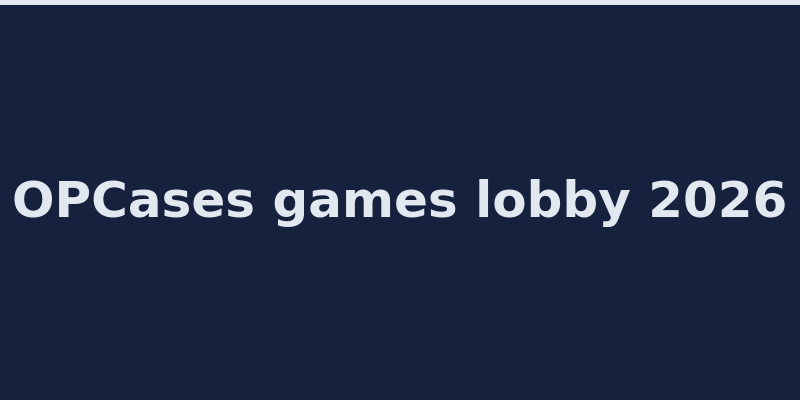 OPCases games lobby with cases battles and upgrader 2026