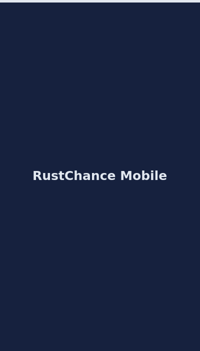 RustChance mobile casino interface on smartphone 2026
