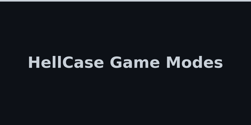 HellCase custom skin cases and case battle lobbies 2026