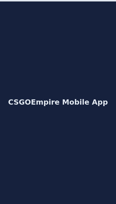 CSGOEmpire mobile casino interface on smartphone 2026