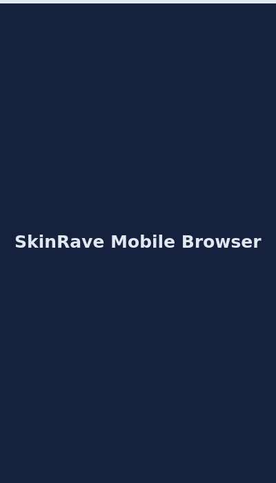 SkinRave mobile casino interface on smartphone showing games and P2P marketplace 2026